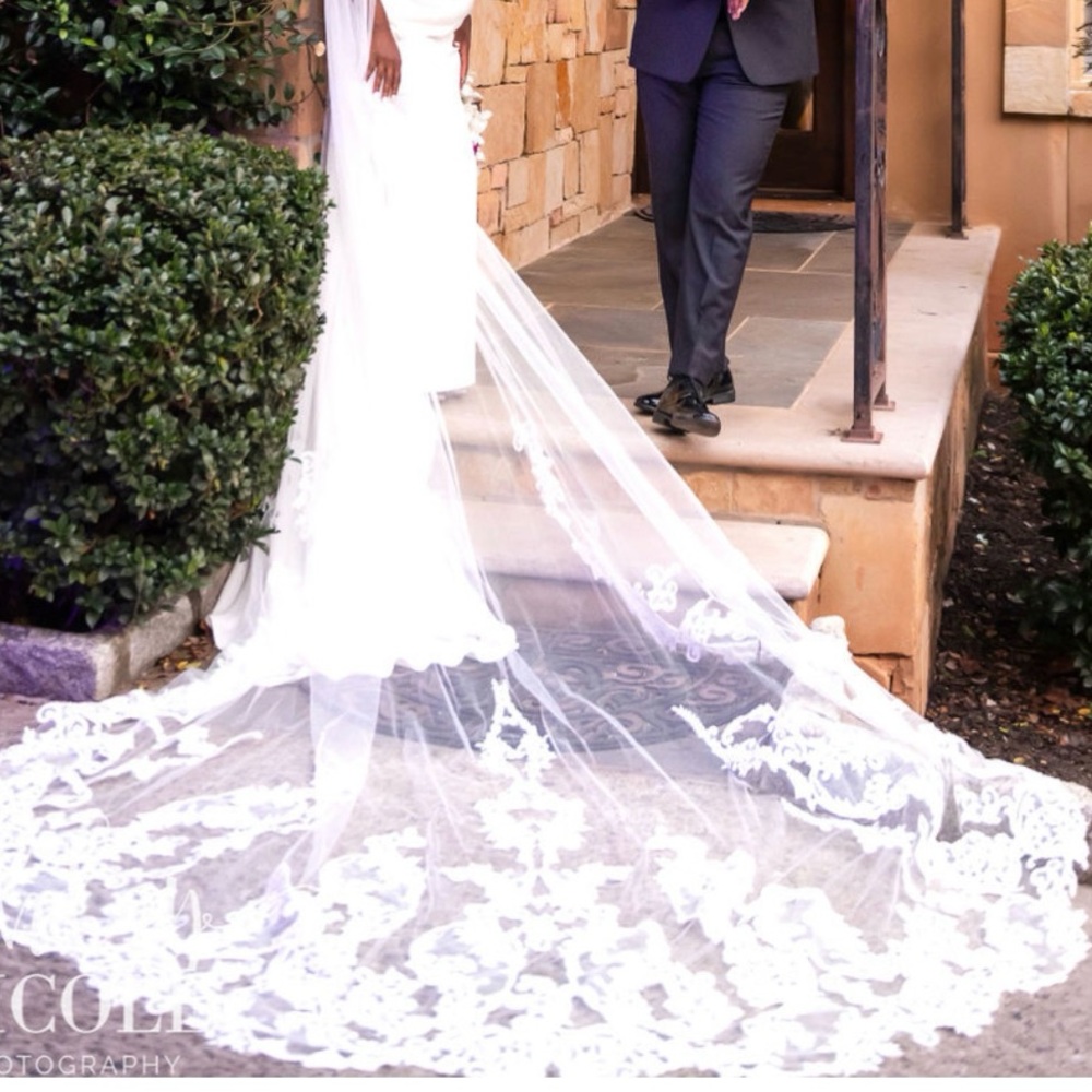 Cathedral length wedding veil